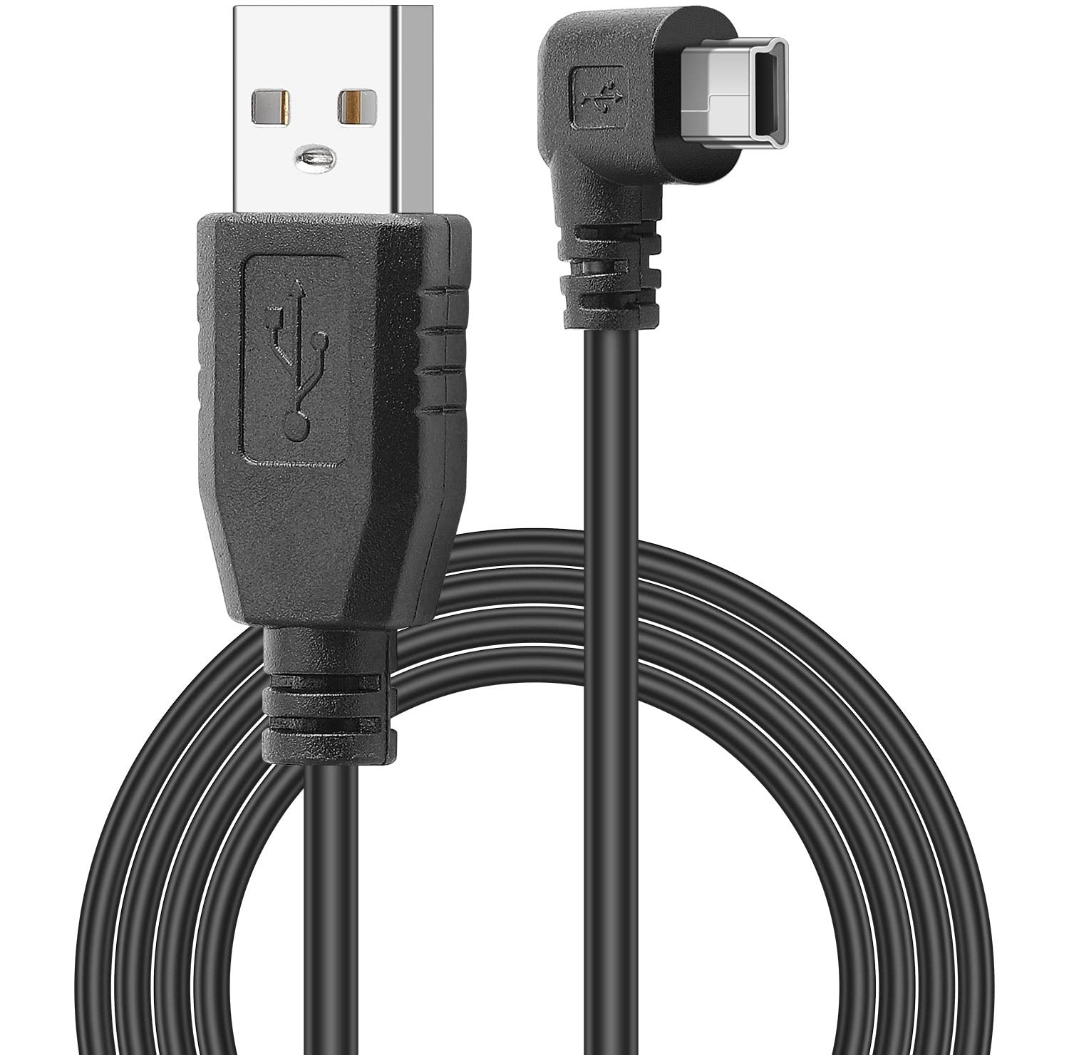 Mini USB Power Cable 90 Degree Right Angle (No Data Transfer) - USB 2.0 A-Mal...