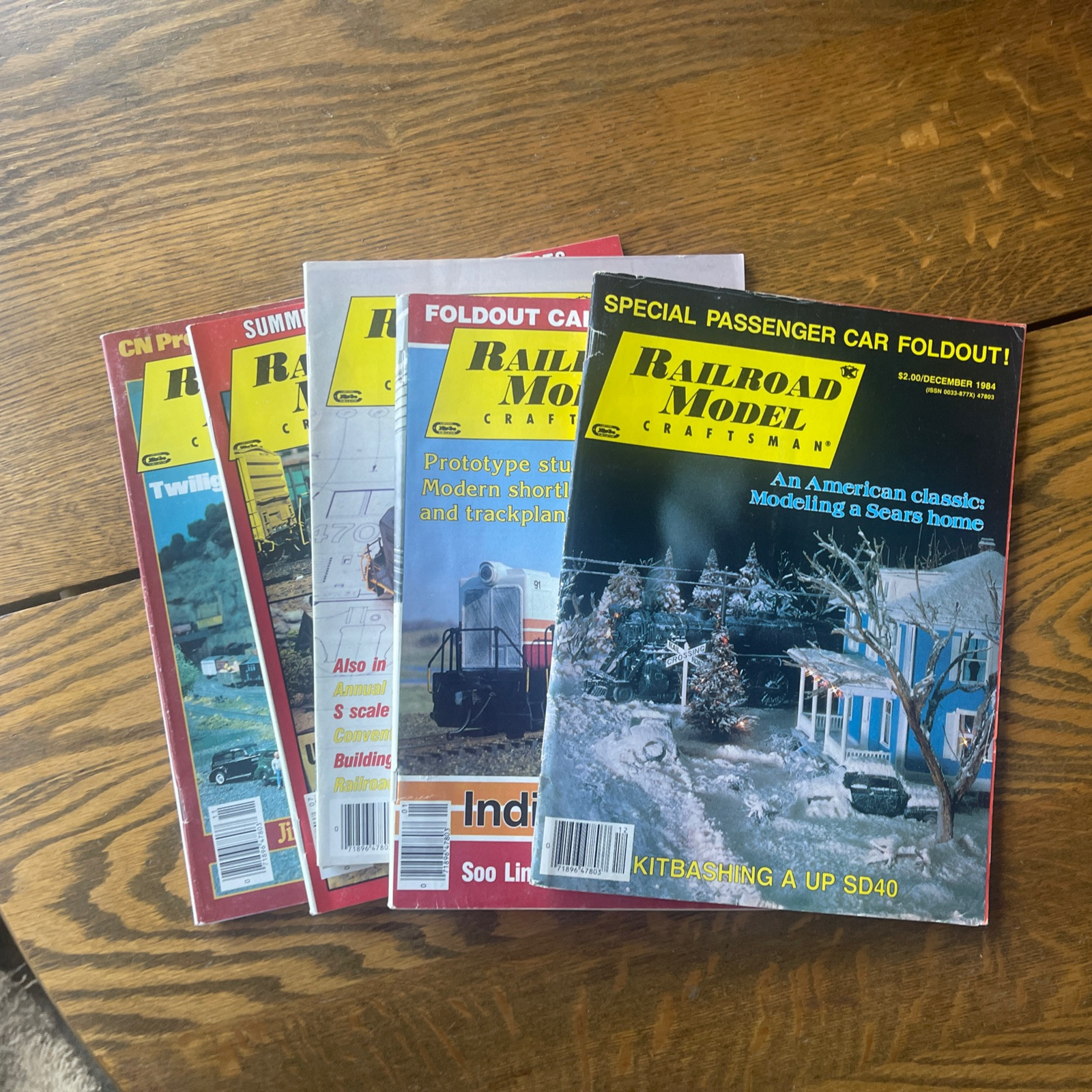 Lot of 5 Railroad Model Craftsman Magazine Issues 1983-1984 Locomotives M13