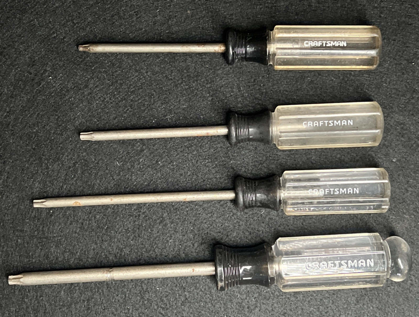 Vintage Craftsman Torx Screwdriver Set T15 T20 T25 T27 Made in USA