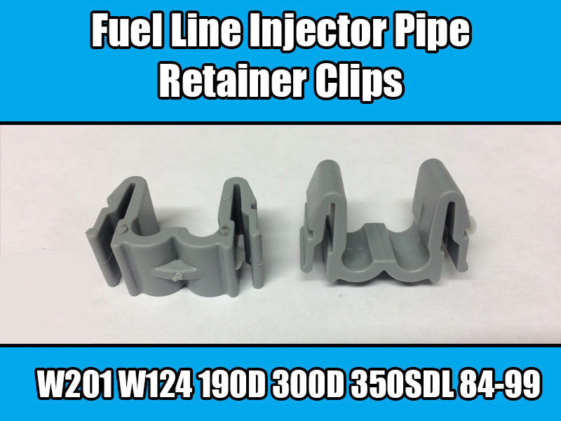 5x Fuel Line Injector Pipe Retainer Clips Grey Plastic For Mercedes 6030780141
