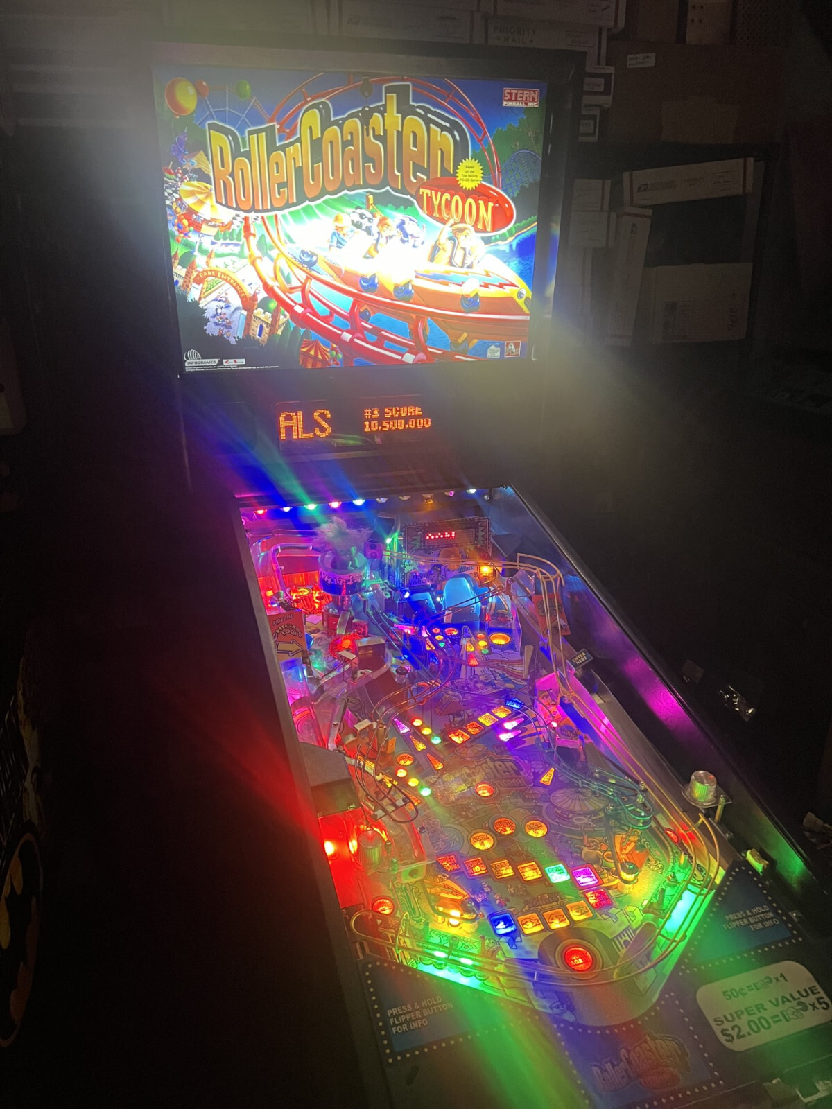 ROLLERCOASTER TYCOON - NON GHOSTING Lighting Kit SUPER BRIGHT PINBALL LED KIT
