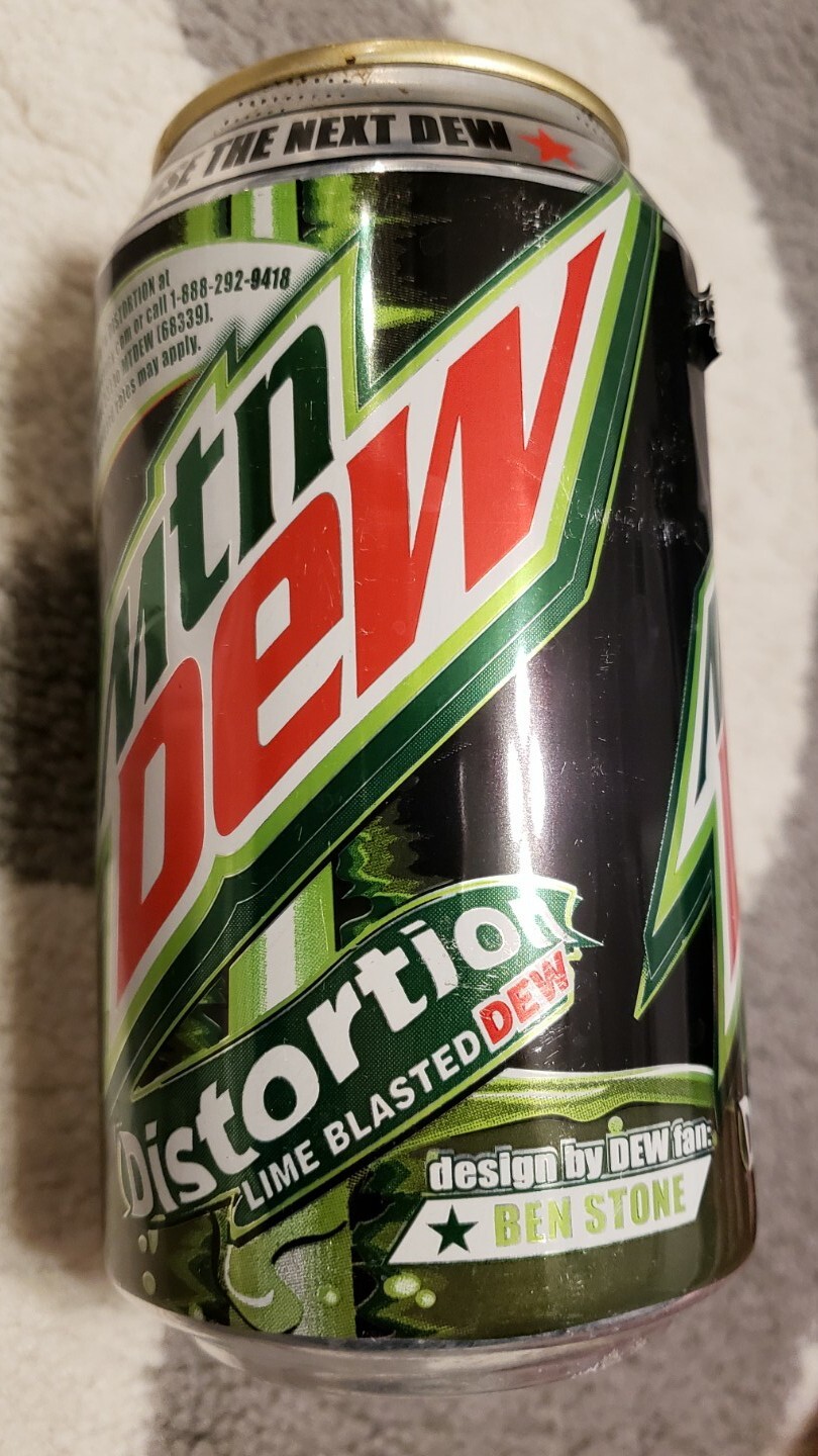 Mountain Dew 2010 Distortion Soda Dewmocracy Empty READ