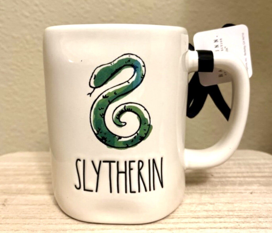 Rae Dunn SLYTHERIN Ceramic Mug Harry Potter Hogwarts NWT