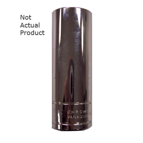 K Tool 22412 Chrome Socket, 3/8" Drive, 3/8", 12 Point, Deep