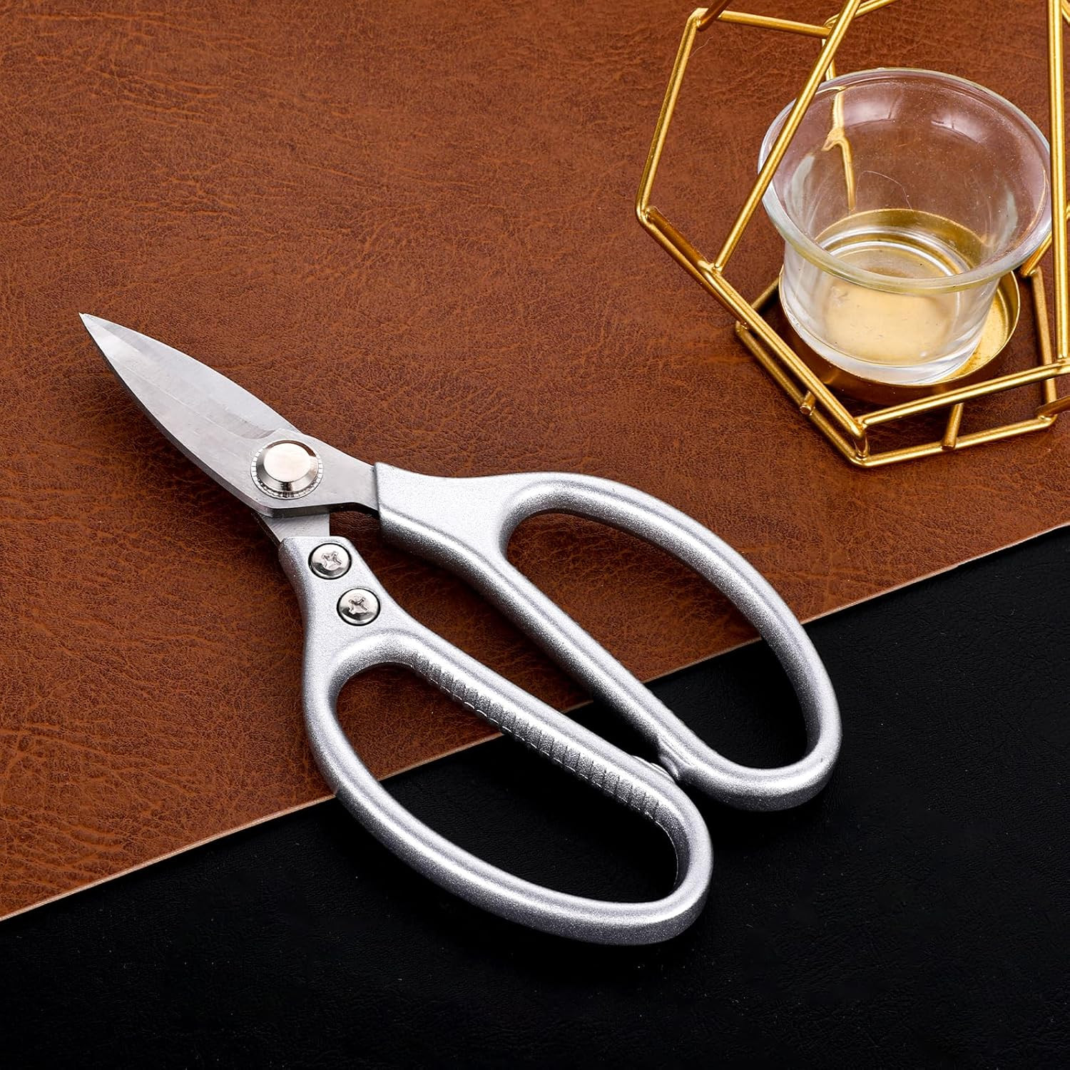 Heavy Duty Leather Scissors All Metal Large Comfortable Shears