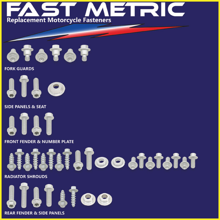 Husqvarna TE 300 Plastics & Body Bolt Kits - EVERY Fastener you need-GUARANTEED!