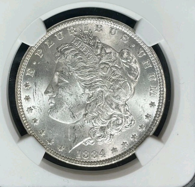 1884 MORGAN SILVER DOLLAR ~ NGC - MS 63 ~BEAUTIFUL COIN~ REF#33-010