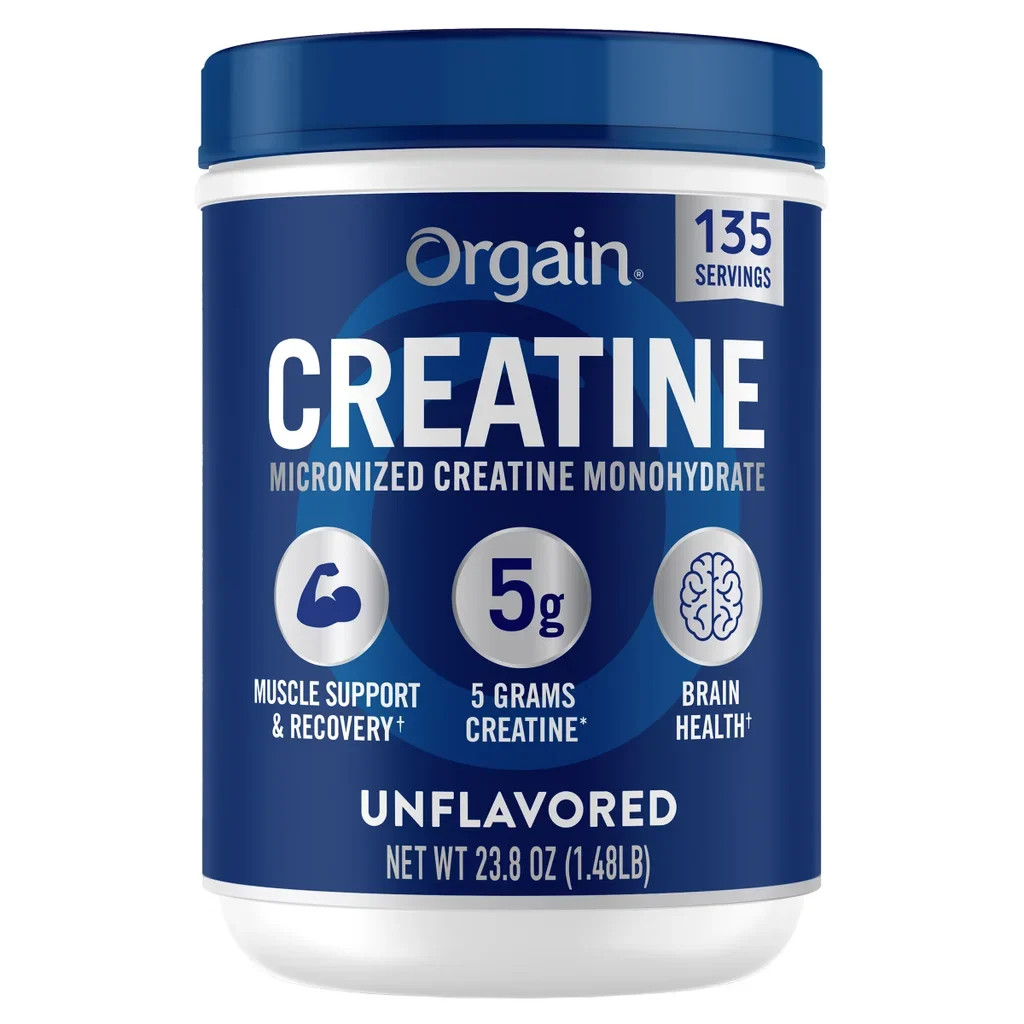 Orgain 5g Micronized Creatine Monohydrate  Unflavored  1.48lbs