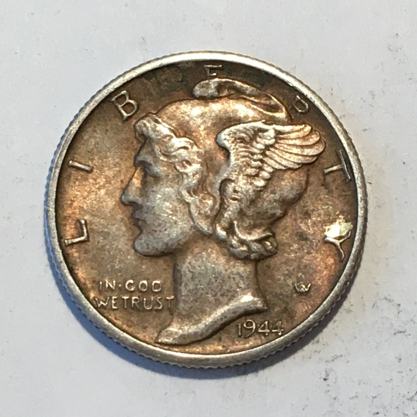 1944-D Mercury Silver Dime - High Quality Scans #L906