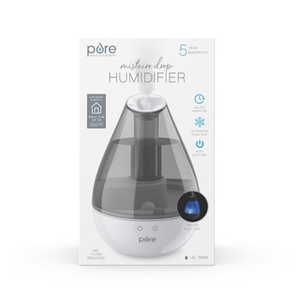 MistAire Drop Ultrasonic Cool Mist Humidifier