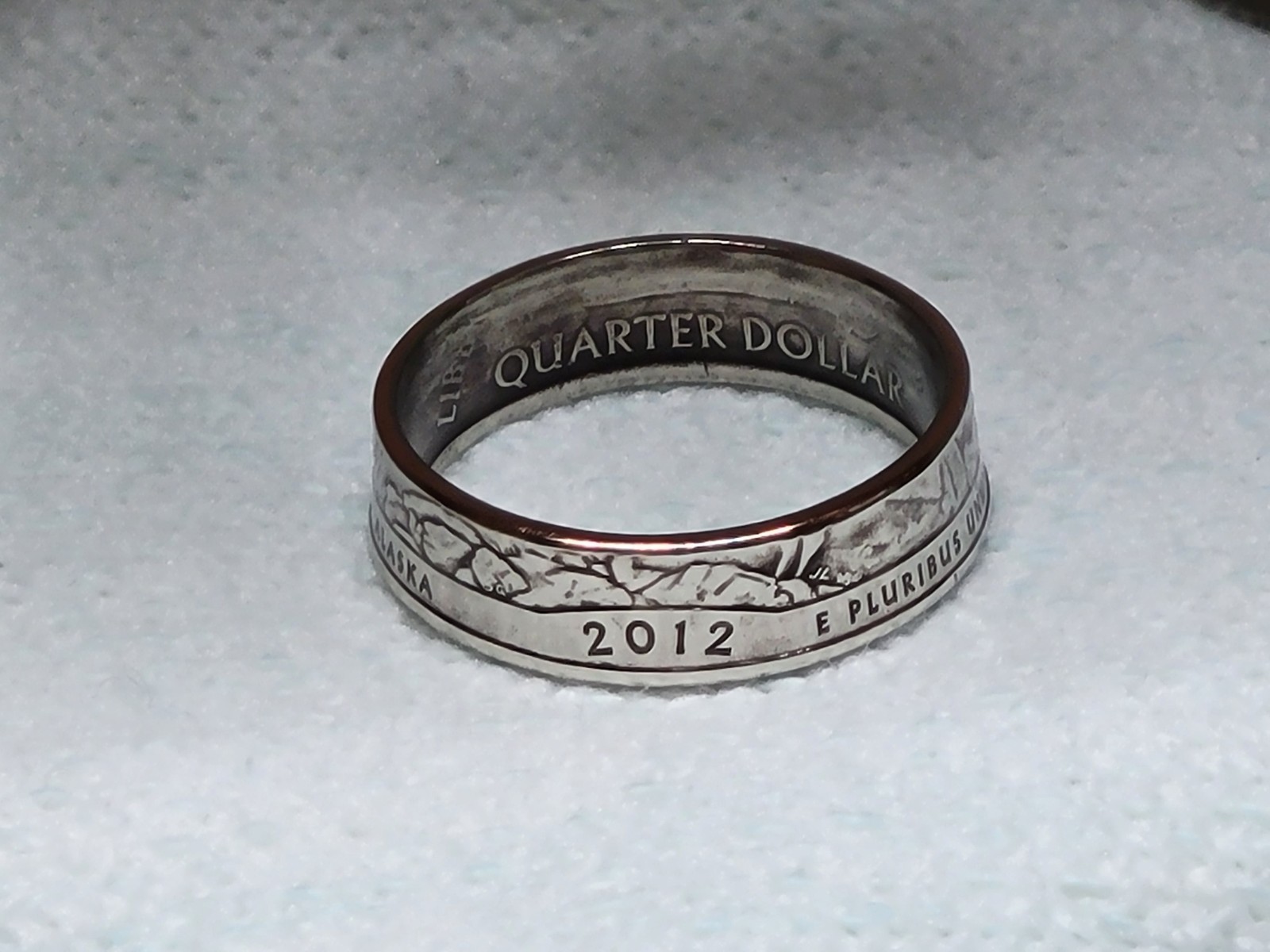 DENALI, AK. - Size 9 State Quarter Coin Ring