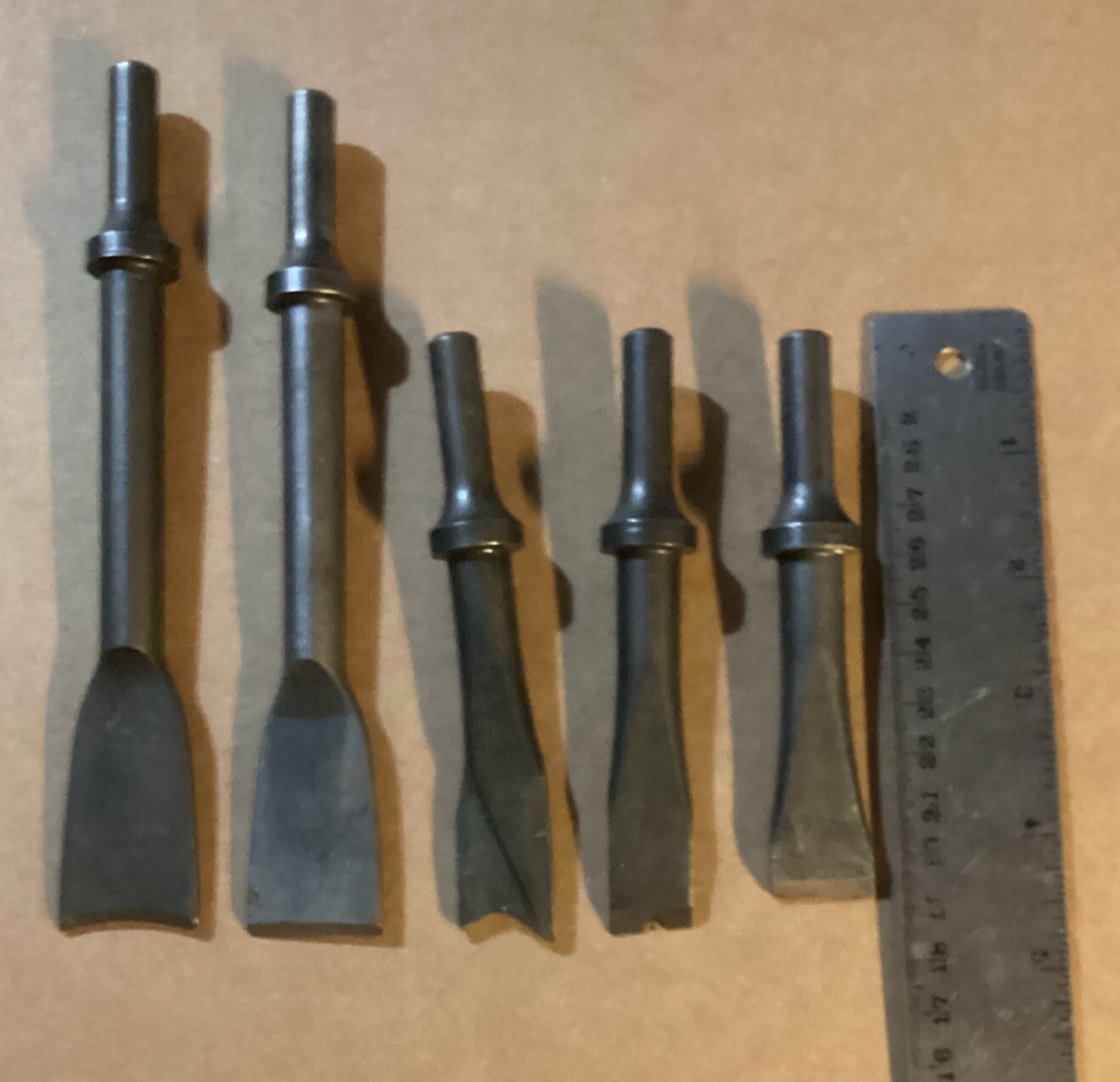 5 Piece Chisel Set For Rivet Gun