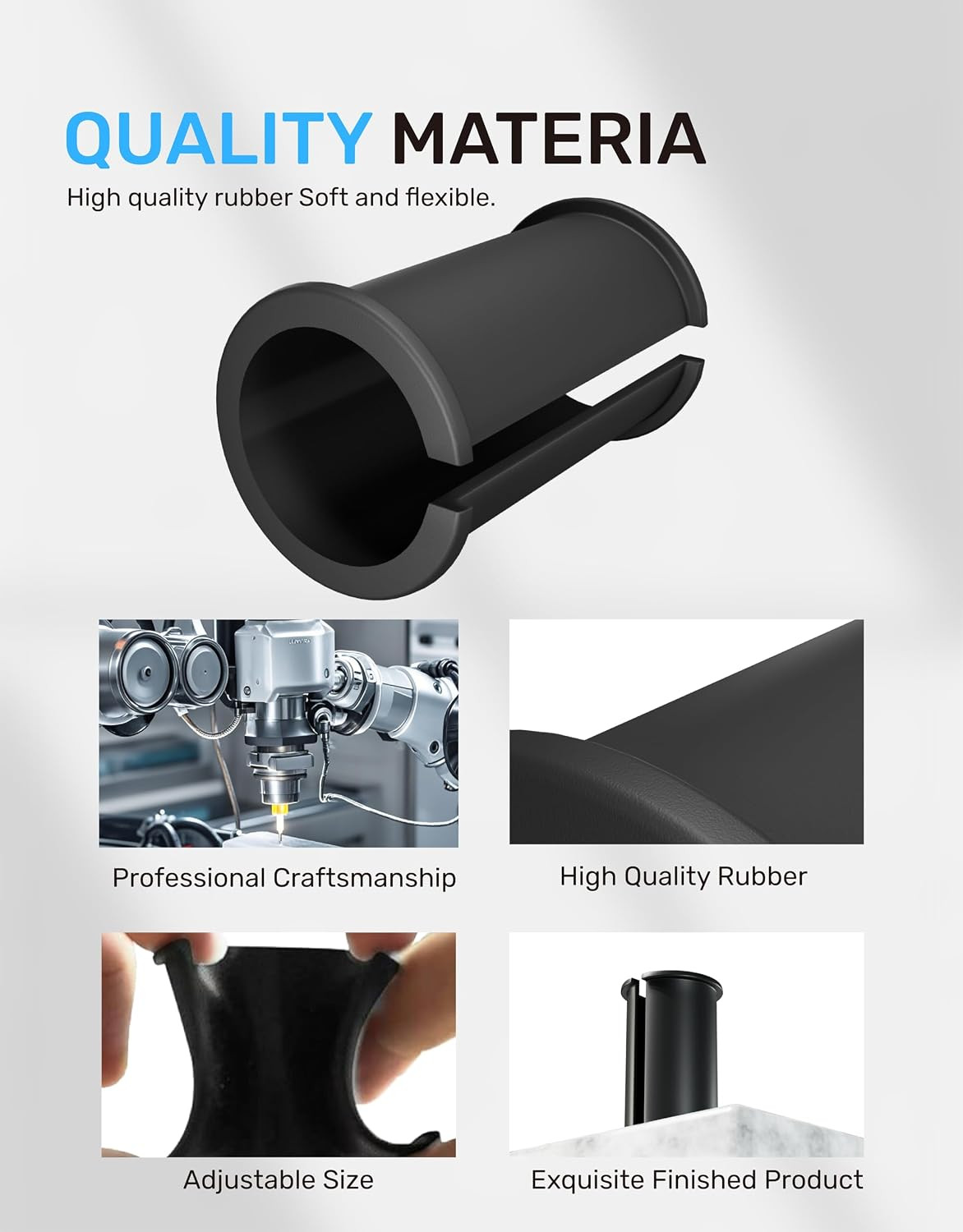 5Pcs Microphone Shock Mount Rubber Sleeve, Compatible with Sony Camcorder Rode N
