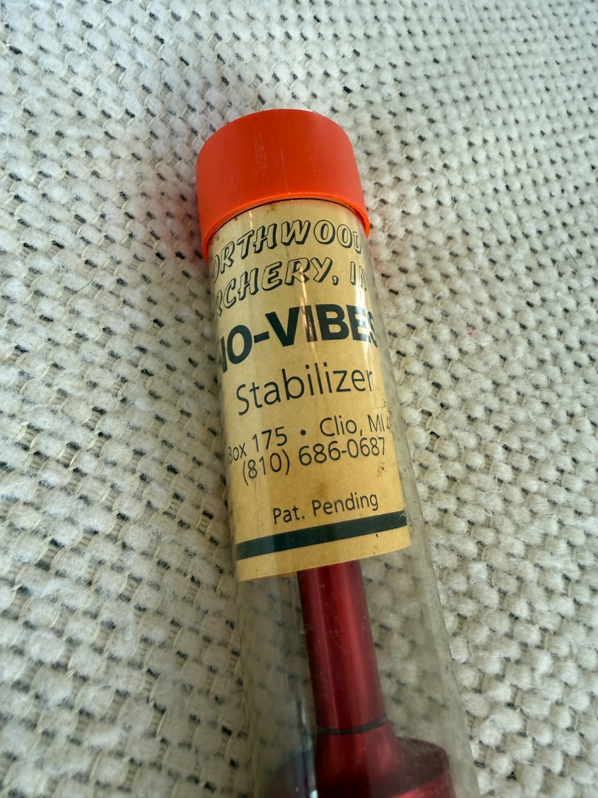 Northwoods Archery Inc No Vibes Target Model Red Stabilizer Bar