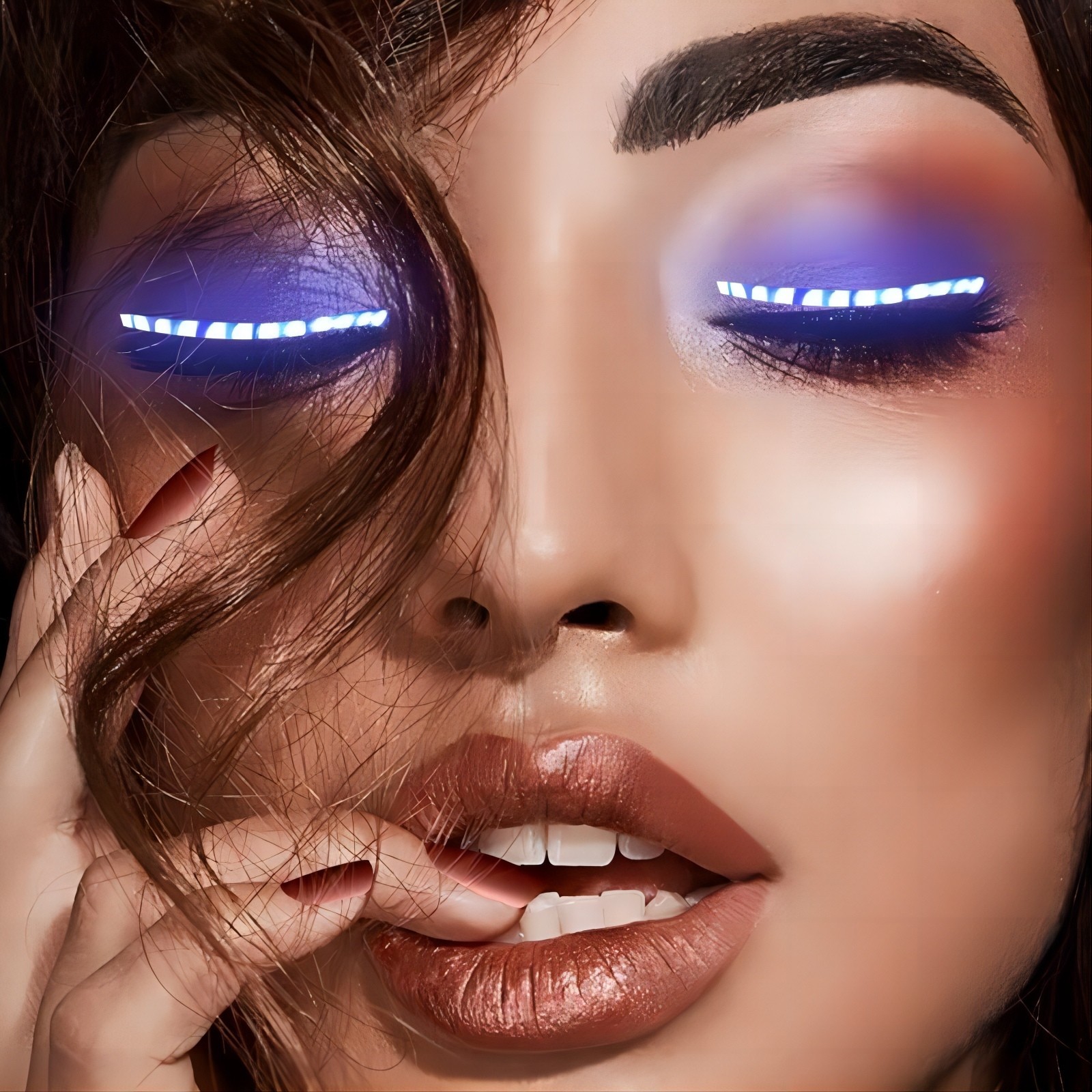 LED Luminous Eyelash Lamp Flashing Fake Eyelash Night Lights, False Eyelashes