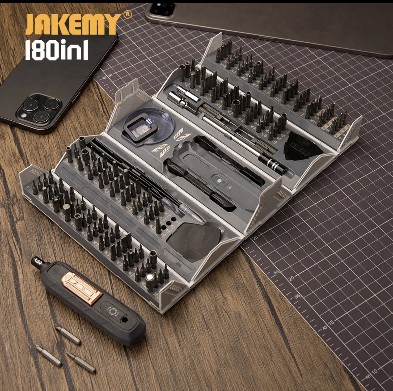 Battery/Electric/Rechargable 180PC Screwdriver Set Repair PC Computer Tech Tools