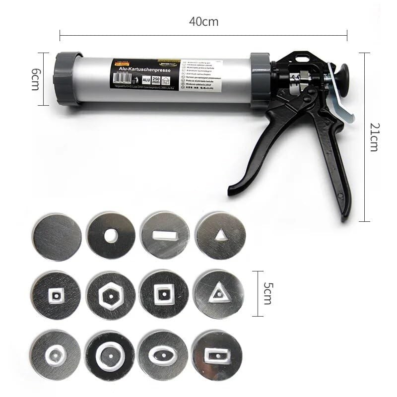 Versatile Clay ,Clay Extruder w/12 Different Molds + 1 Solid Disc + 1 pc Clay...