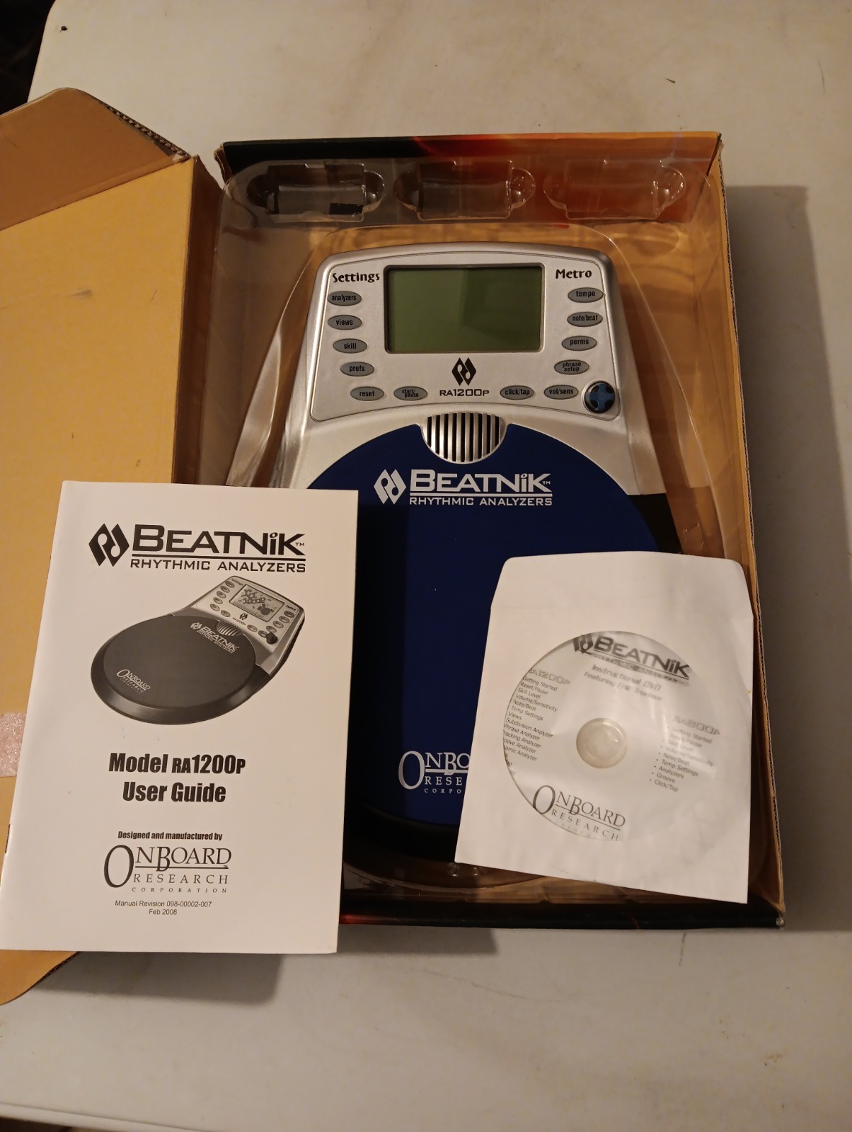 Beatnik Drum Practice Pad Rhythmic Timing Analyzer Drumming Tool RA1200P