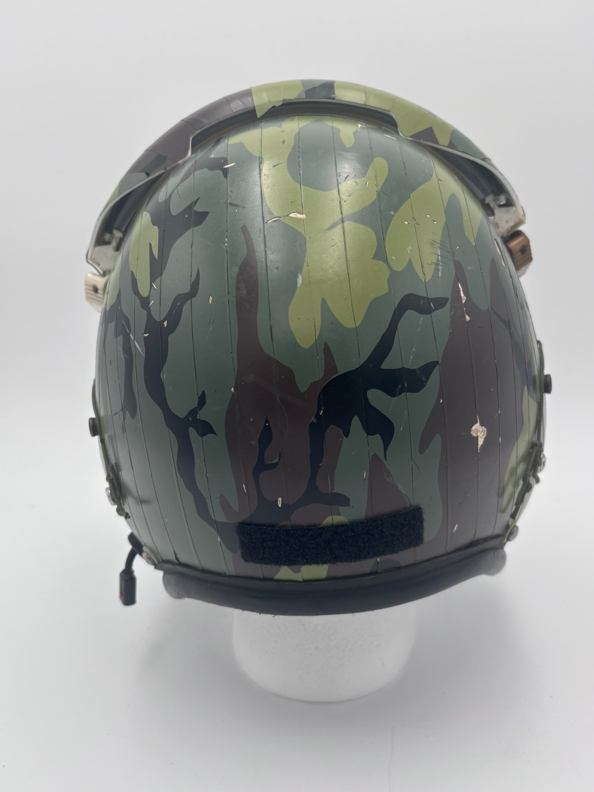 USAF HGU-26/P Dual Visor Flight Helmet Woodland Camo Taped - Size Large