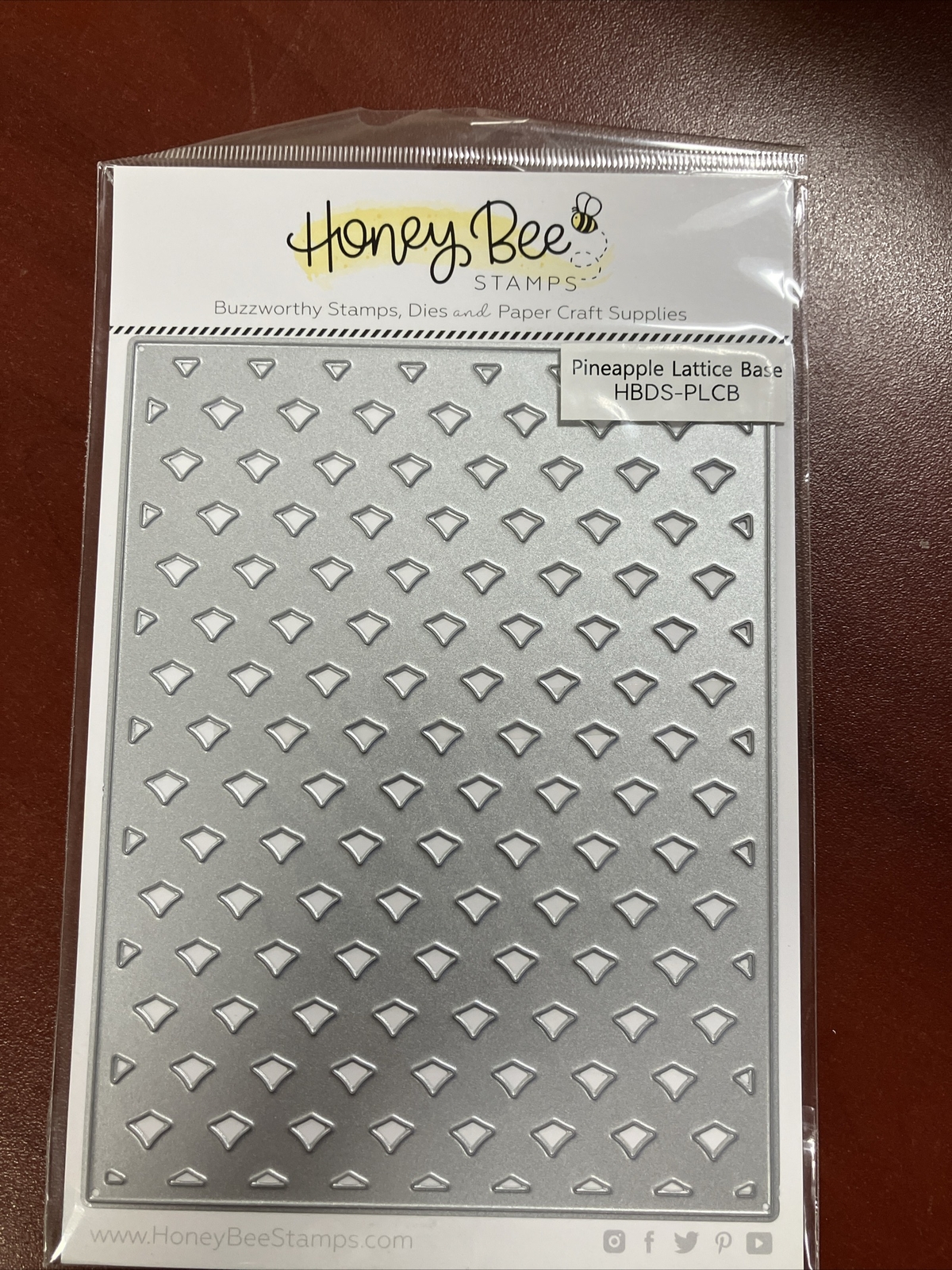 Honey Bee Stamps Pineapple Lattice Base Cover Plate, Honey Cuts HBDS-PLCB