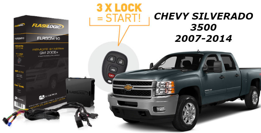 Flashlogic Remote Start for Chevy Silverado 3500 Plug N Play 2008 FLRSGM10