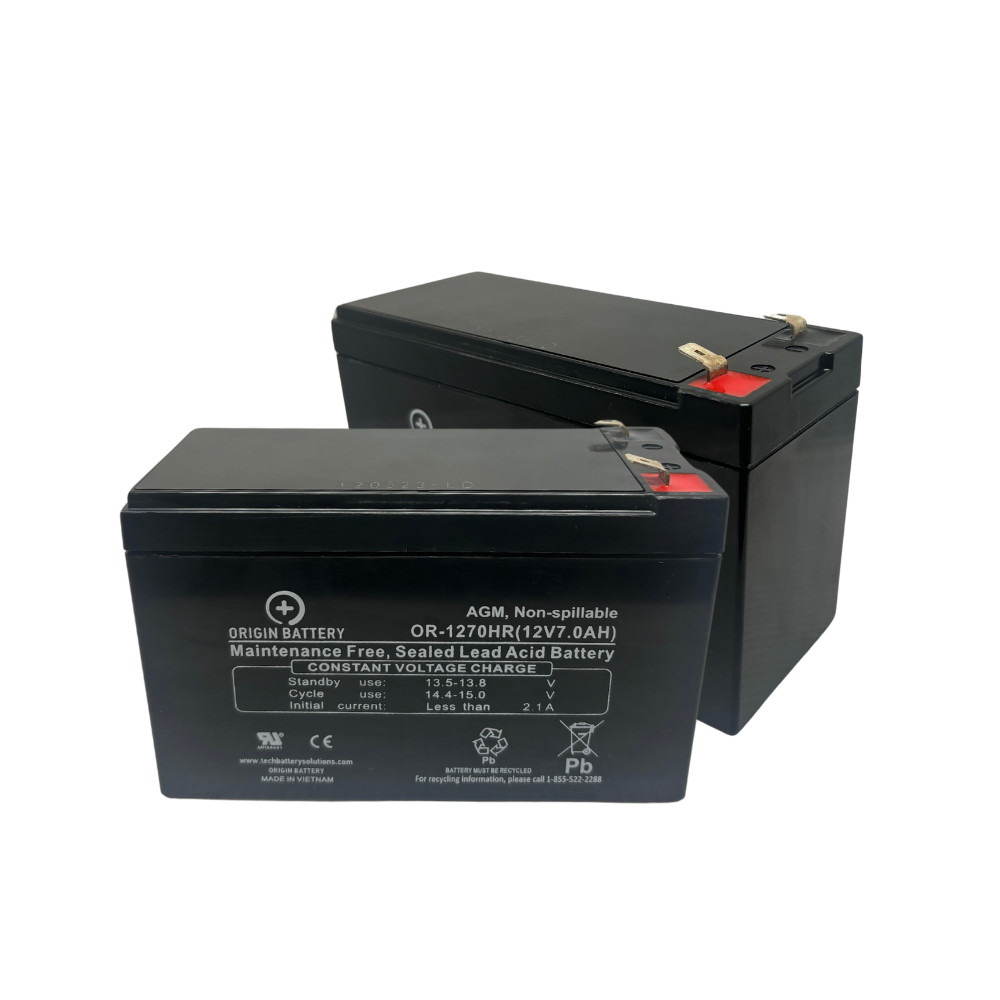 Tripplite RBC92-2U Battery Replacement - 2 Pack 12V 7AH High-Rate Discharge