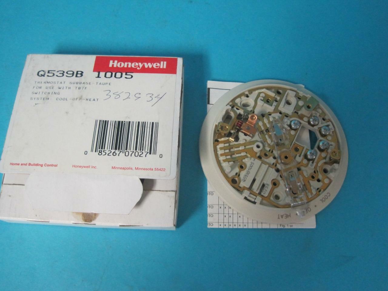 NEW Honeywell Thermostat Subbase Taupe for T87F p/n Q539B 1005