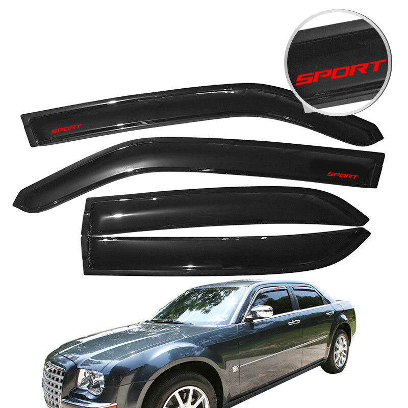 Fit 05-10 Chrysler 300 Dodge Magnum Window Visors Vent Shade Rain Guard +Sport