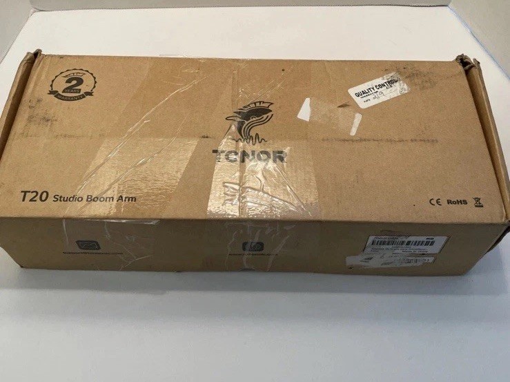 Studio Boom Arm in Black T20 Open Box With Instructions