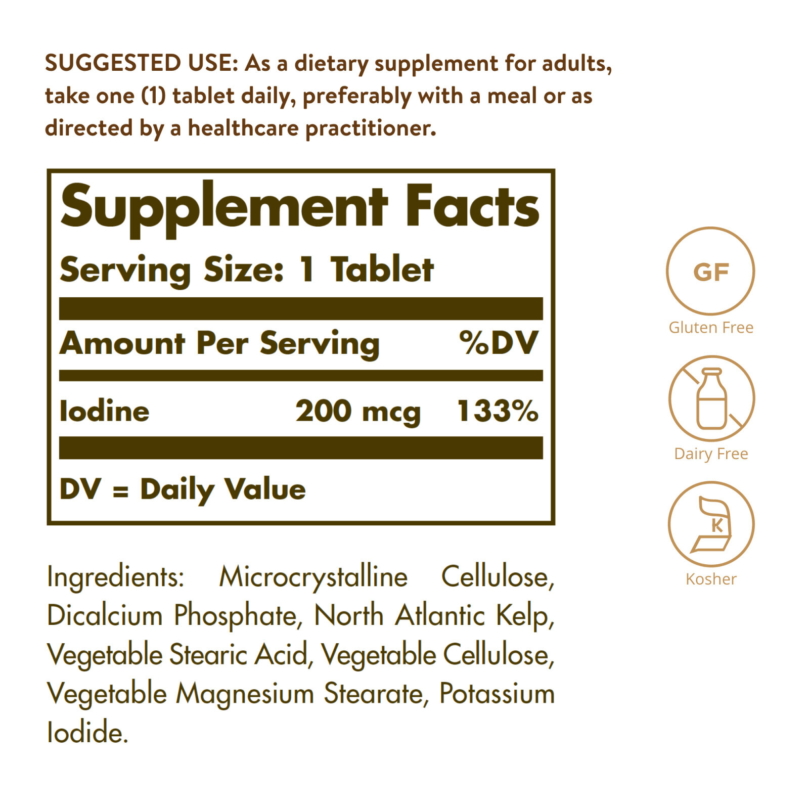 Solgar North Atlantic Kelp 250 Tablets
