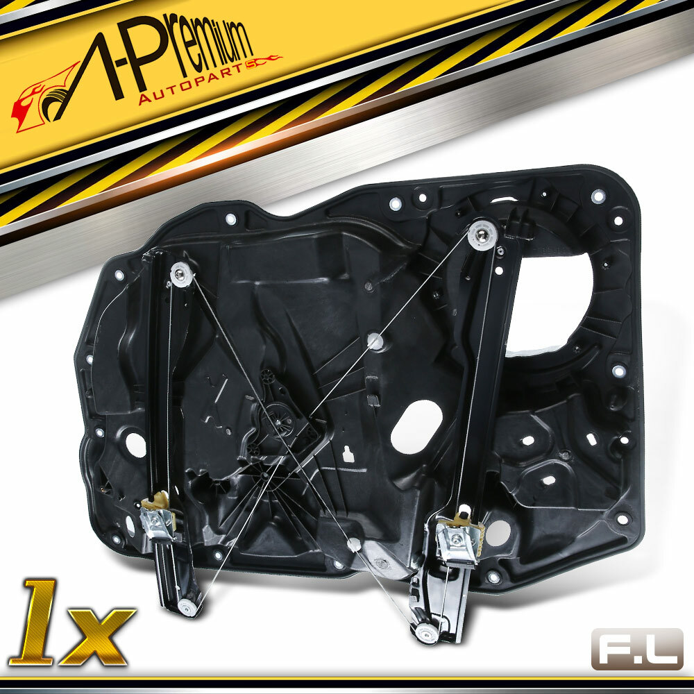 A-Premium Front Left Power Window Regulator with Panel for VW Touareg 2011-2017