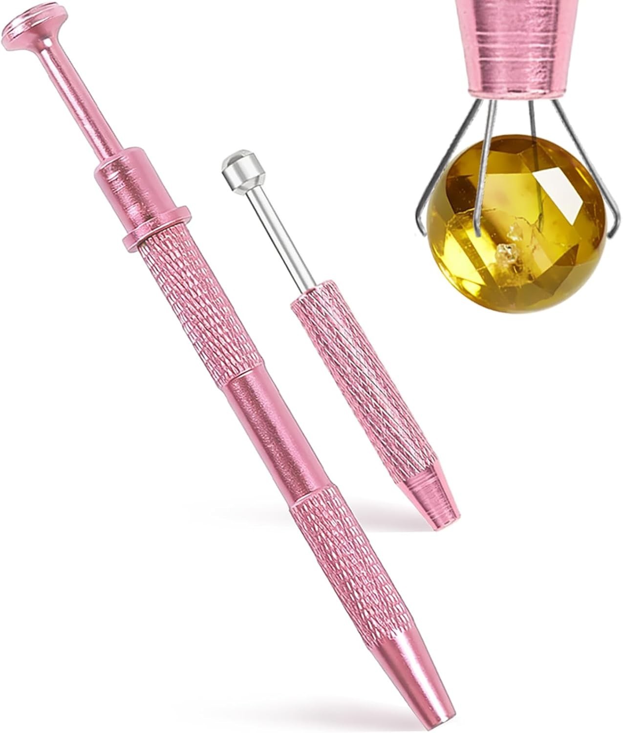 2 Pcs Piercing Changing Tools, 4-Claw Grabber Tool & Ball Holder for Flat Bac...