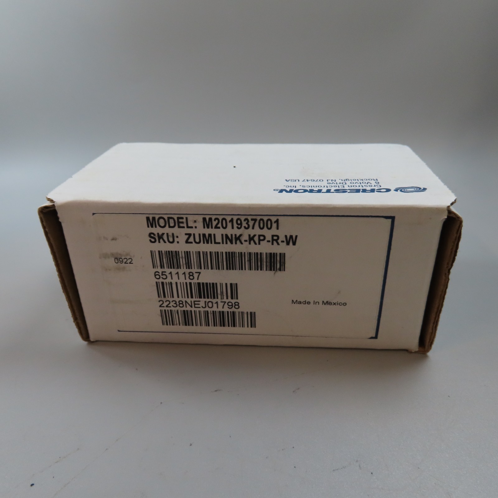 CRESTRON ZUMLINK-KP-R W/Link Communication Rocker Button M201937001 NEW OPEN BOX