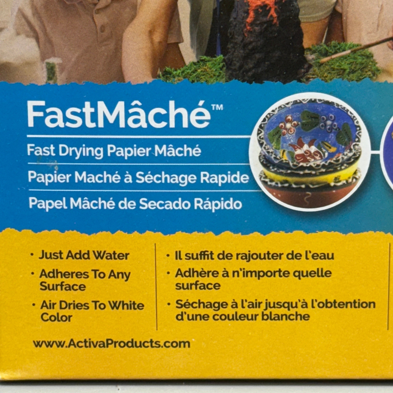 ACTIVA Basic Materials For Creativity FastMache Fast Drying Paper Mache 24oz Whi