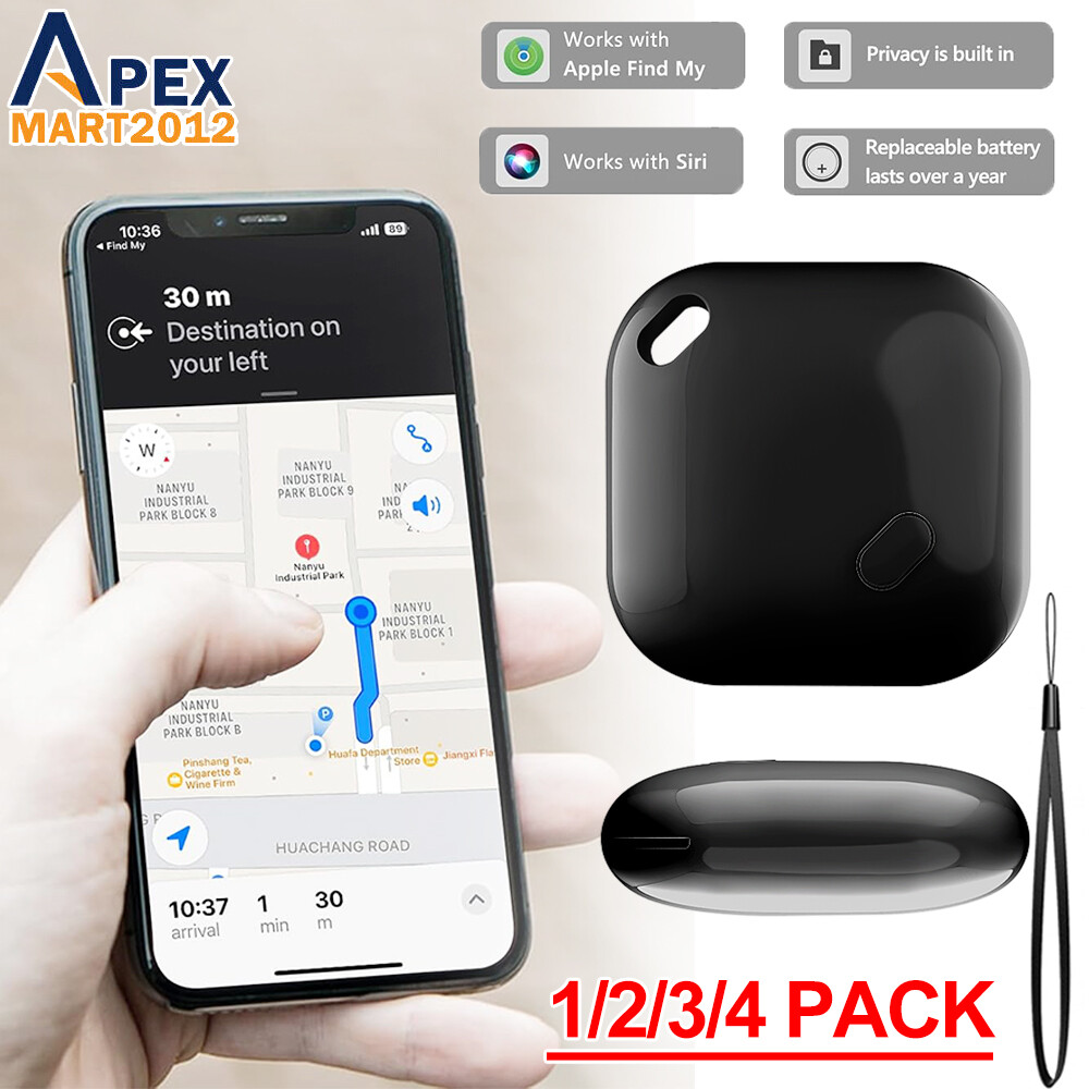 Smart Tracker Tag Bluetooth Key Finder Item Locator Work with Apple Find My iOS