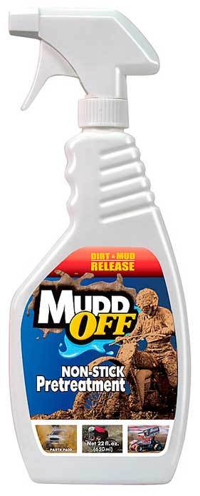 MUDD OFF SPRAY 22oz PREVENTS MUD DIRT OIL STICK RACE UMP IMCA WISSOTA MOTOCROSS