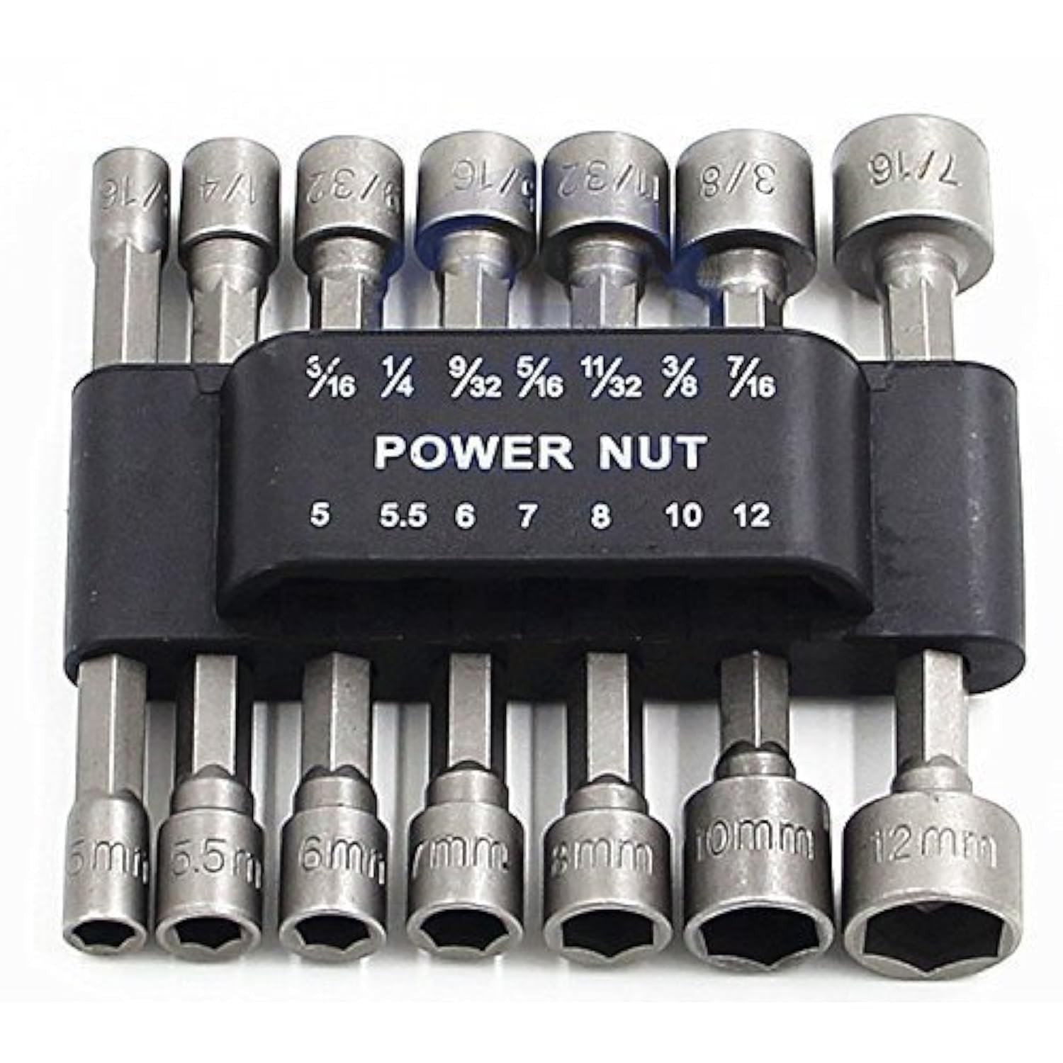 PANOVOS Power Nuts Driver Drill Bit Tools Set Metric Socket Wrench Screw 1/4'...