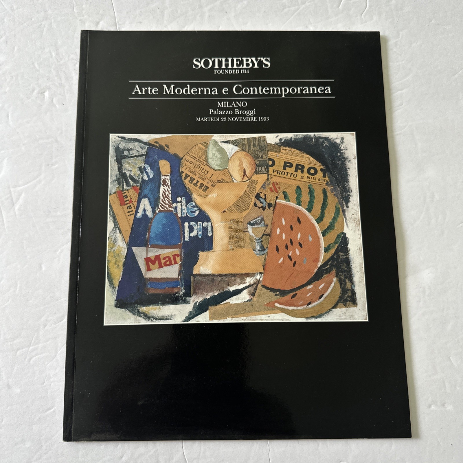 Vintage Sotheby's MILANO Auction Catalog Arte Moderna Contemporanea Art 1993