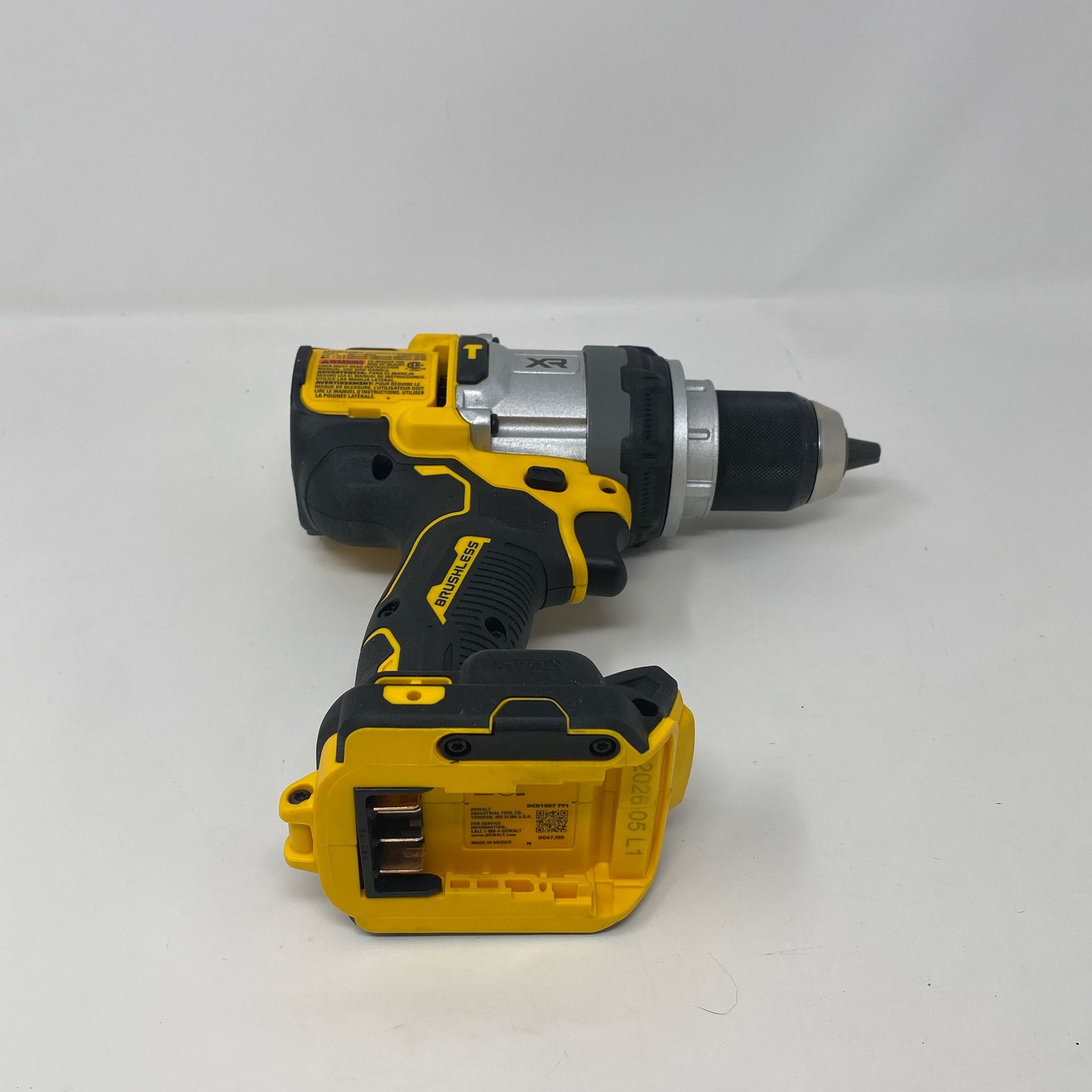 DEWALT 20V MAX XR 1/2" Hammer Drill Black/Yellow Bare Tool DCD1007B