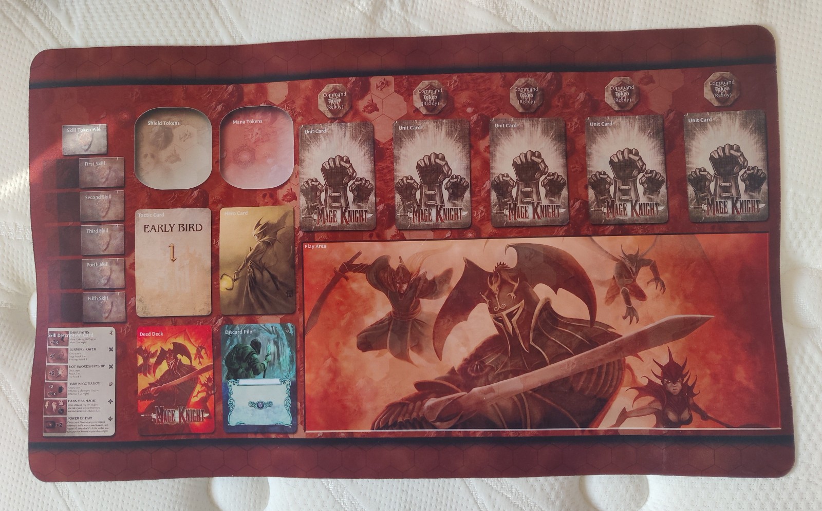 MAGE KNIGHT 'neoprene' player mat 59.5 x 34.5 cm