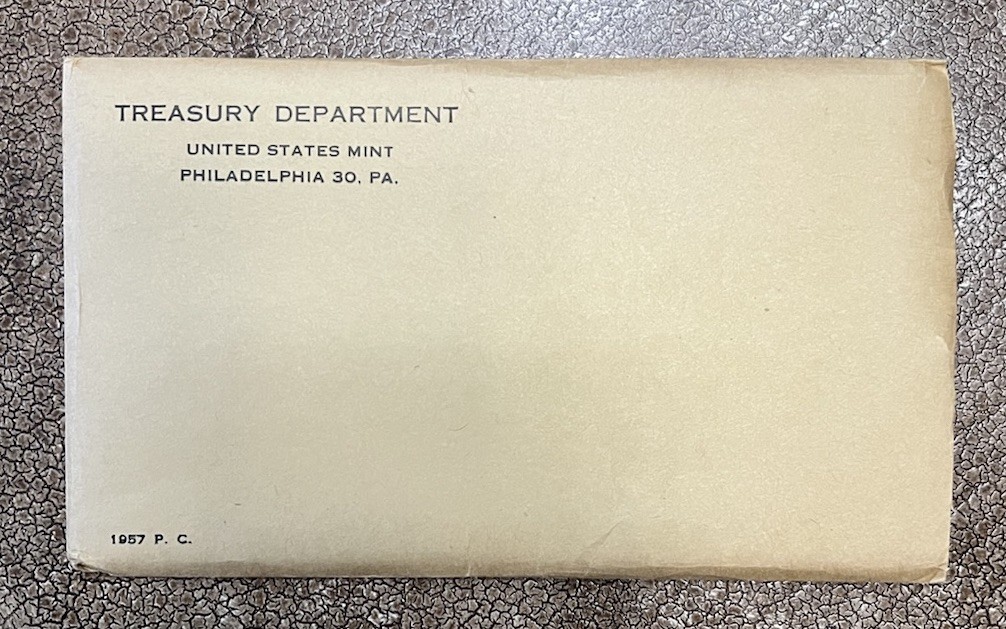 1957 Proof Set Envelopes (Side Load and Top Load) (NO COINS)