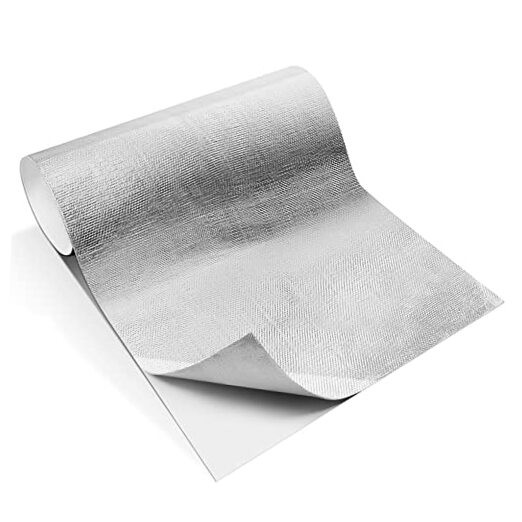 Pcs4'' x 48'' Aluminized Heat Shield Thermal Barrier Adhesive 24 x 48 Inch 2