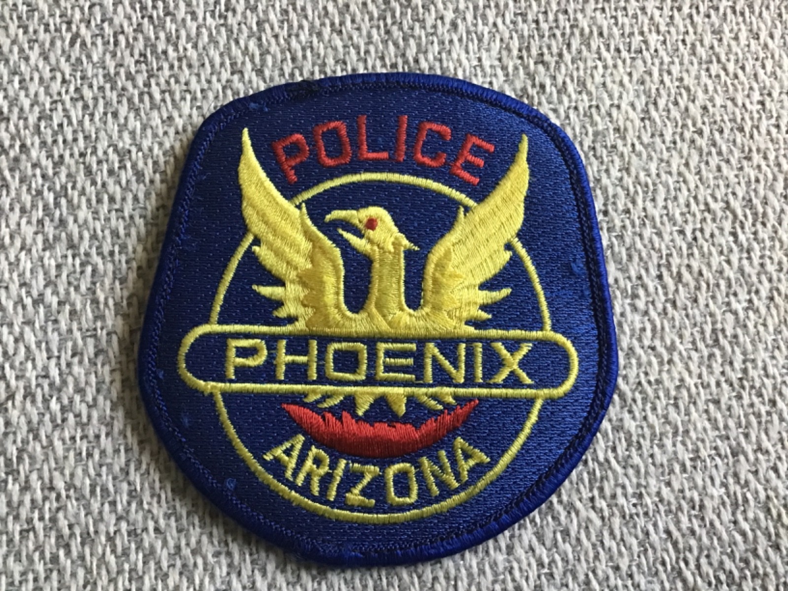PHOENIX ARIZONA AZ Police Patch PHOENIX RISING FROM THE FLAMES 3.75”