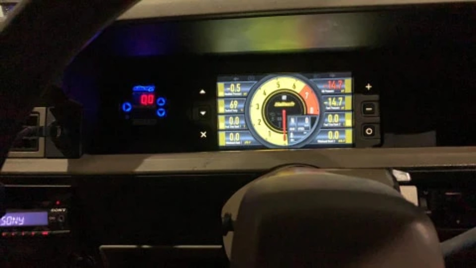 Holden Commodore VL Dash Mount Recessed for the Haltech iC-7 (display not includ