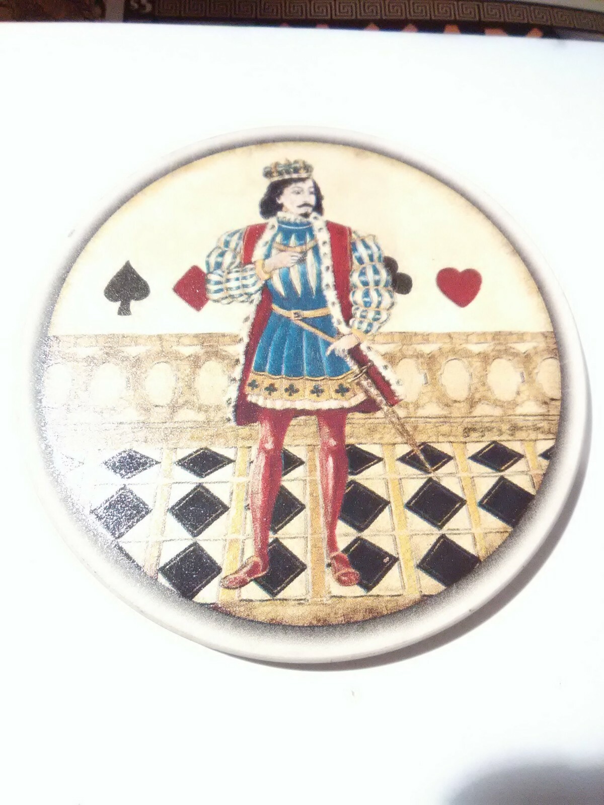 KING OF SUITS AWESOME 4 INCH COASTER GREAT FOR ANY COLLECTION!