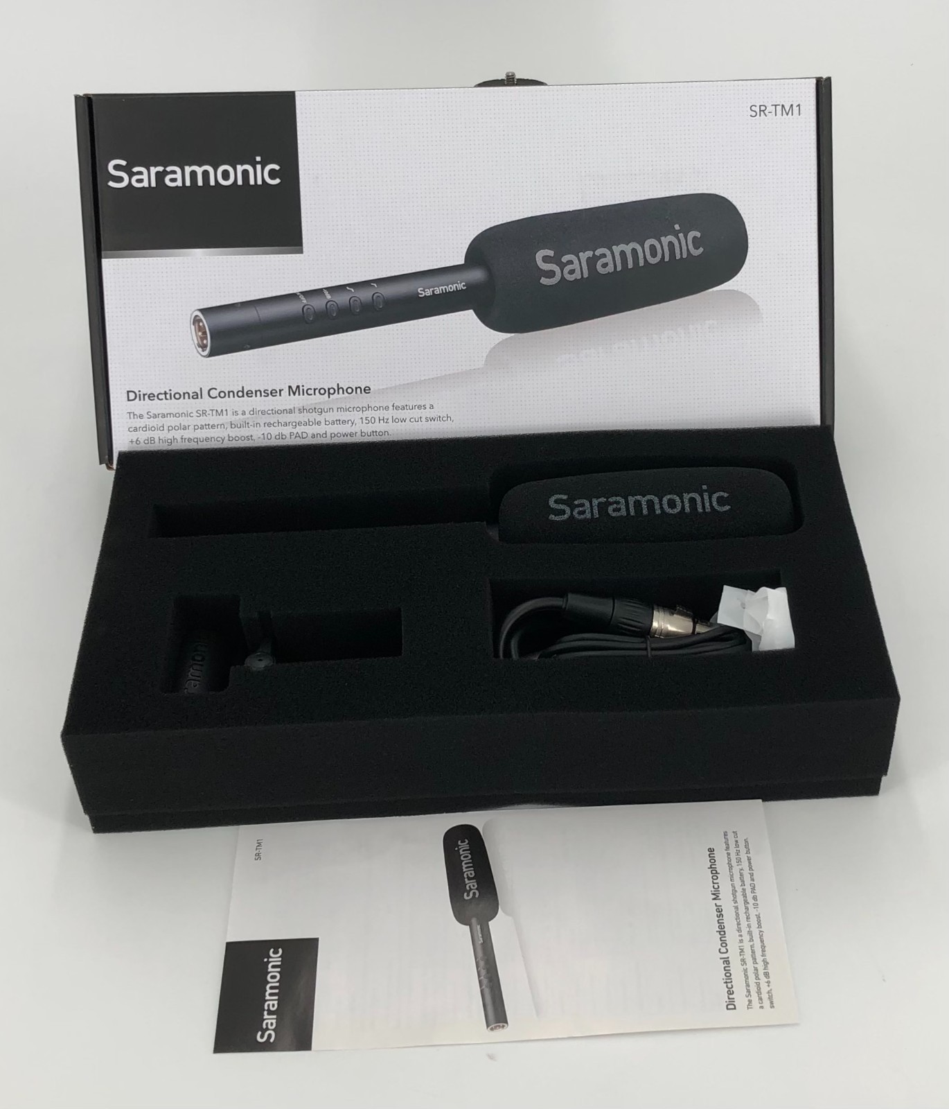 Saramonic SR-TM1 Super-Cardioid Broadcast XLR Shotgun Condenser Microphone 11"