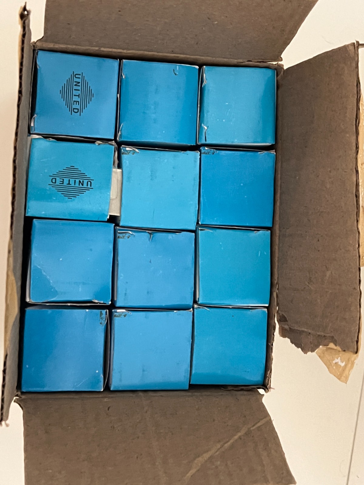 NEW IN BOX 12 United Glass Pack of 10 Dropping Droppers Bottle Glass 30ml