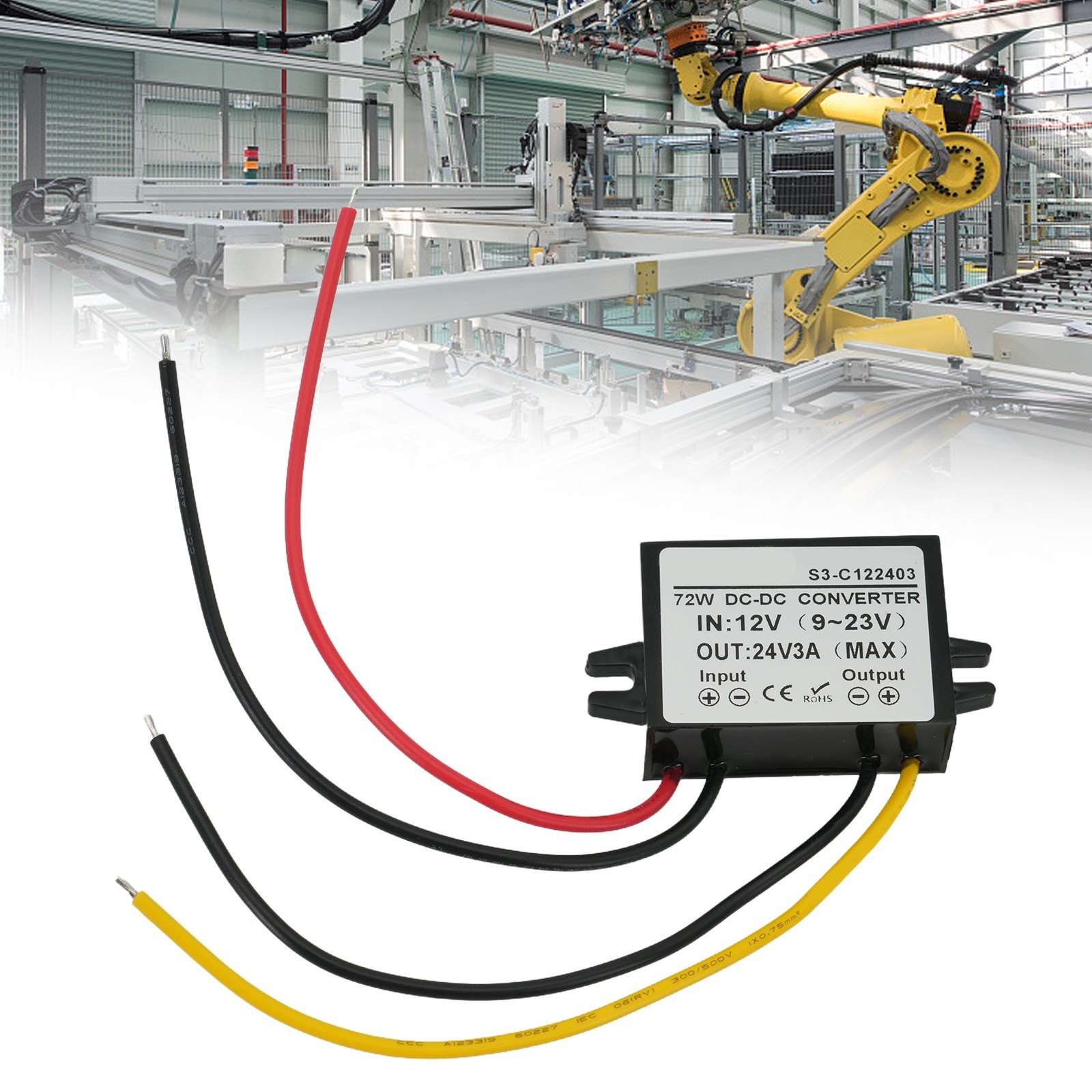 Efficient Step for Up DC Converter from 12 Volt to 24 Volt with Smart Chip