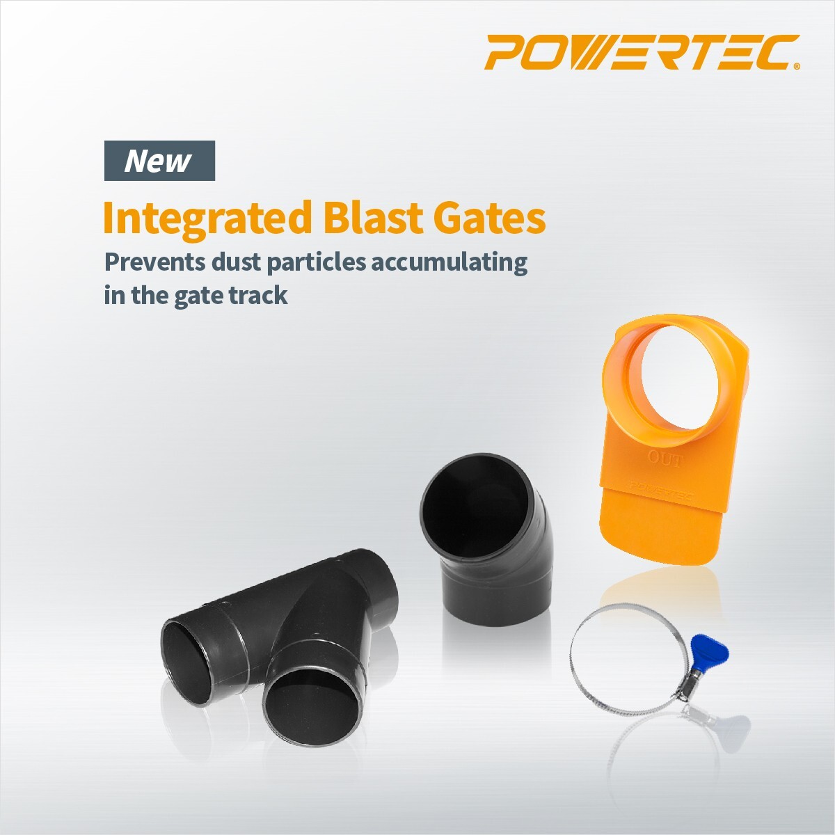 POWERTEC 70316 4" Three-Machine Dust Collection Kit