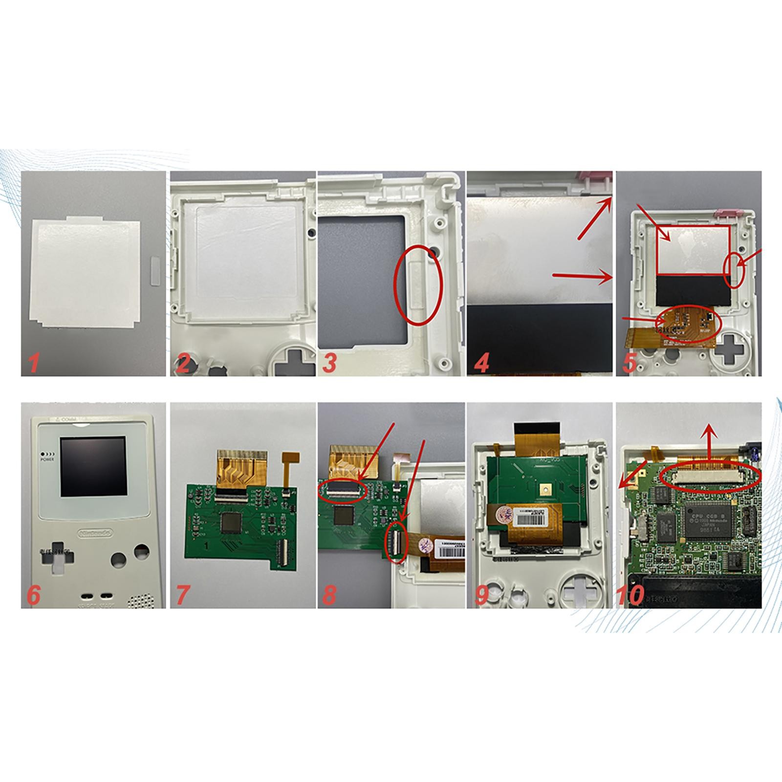 Touch Control Backlight LCD Screen Modification for Nintendo Game Boy Color GBC
